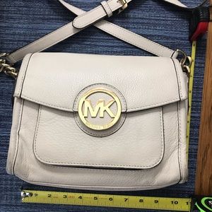 Off white leather Michael Kors